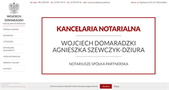 Desktop Screenshot of domaradzki.pl
